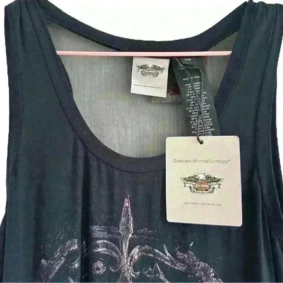 Harley-Davidson Women’s Chiffon Back Tank Top - Picture 3 of 8